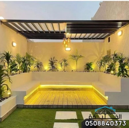 احدث تصاميم برجولات حدائق منزلية بالرياض